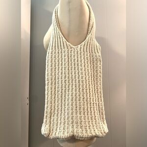 Cream Knit Cotton Market Tote